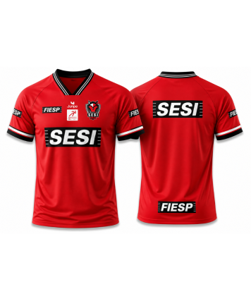 CAMISA DE JOGO SESI BAURU VOLEI VERMELHA